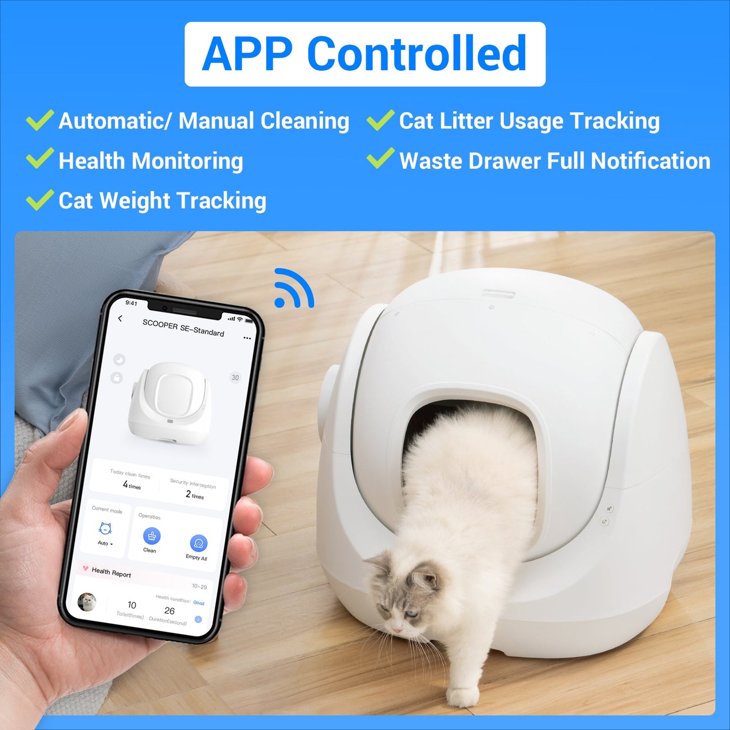 Caja de arena automática CATLINK Baymax SE