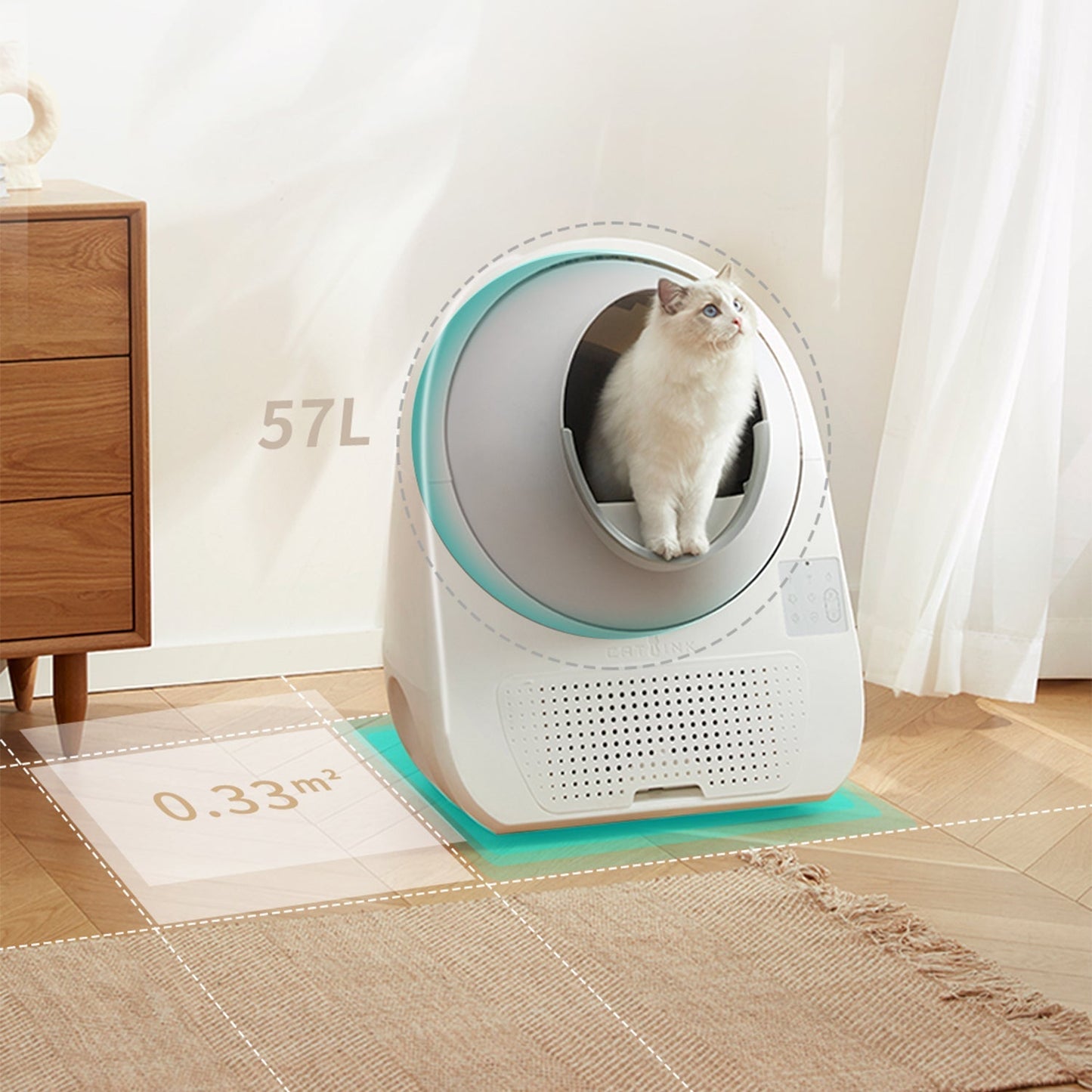 Caja de arena automática + Comedero CATLINK